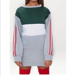 pretty little thing petite sweater dress